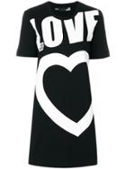 Love Moschino Logo Print T-shirt Dress - Black
