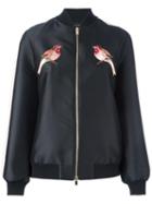 Stella Mccartney Embroidered Western Robin Jacket, Women's, Size: 42, Black, Cotton/viscose/silk