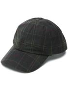 Barbour Checked Baseball Cap - Grey