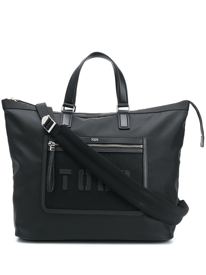 Tod's Logo Tote Bag - Black