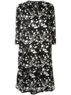 Knott Floral Print Dresses - Black