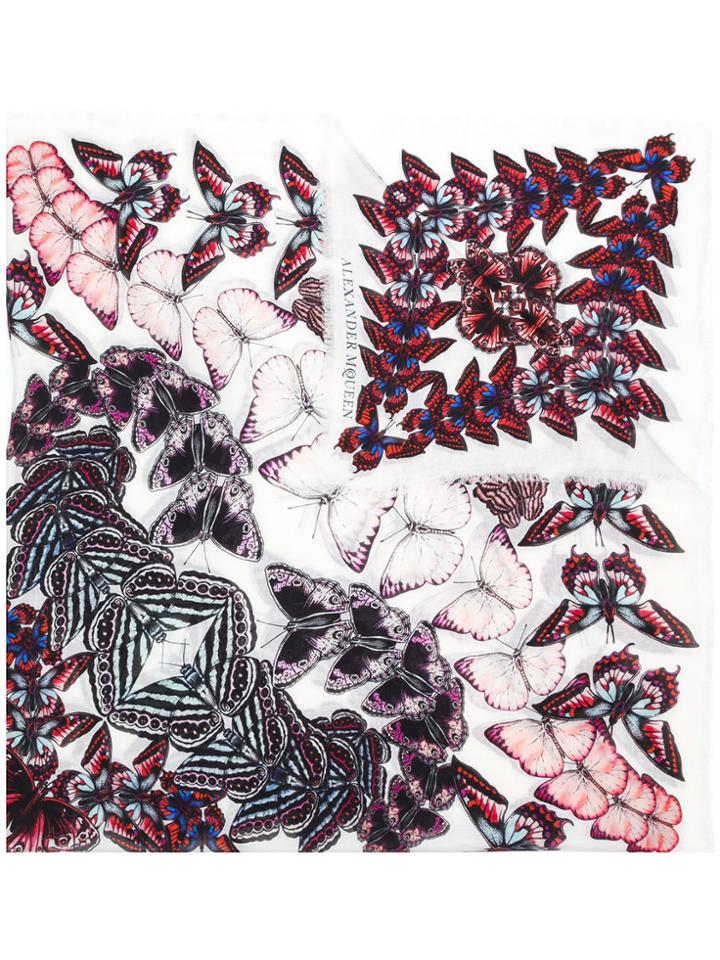 Alexander Mcqueen Metapmorphosis Butterfly Pashmina - Multicolour