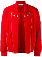 Pierre Balmain Quilted Detail Jacket, Men's, Size: 46, Red, Cotton/polyester