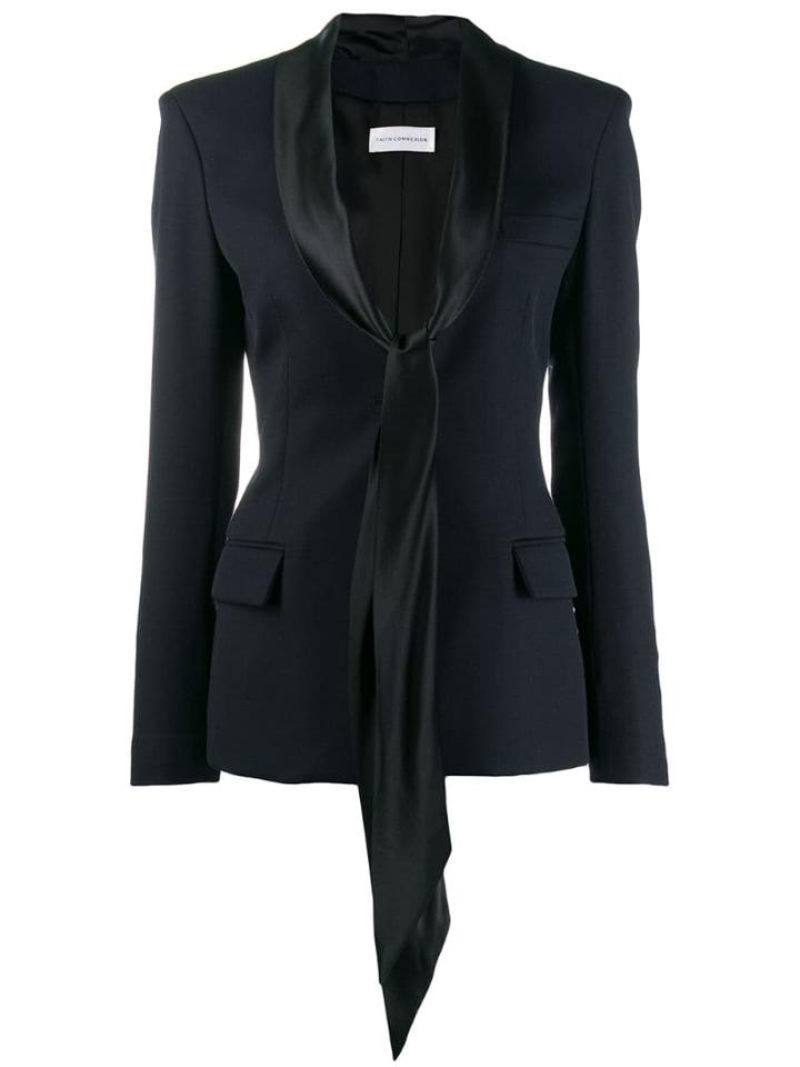 Faith Connexion Knot Detail Blazer - White