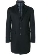 Herno Layered Coat - Blue