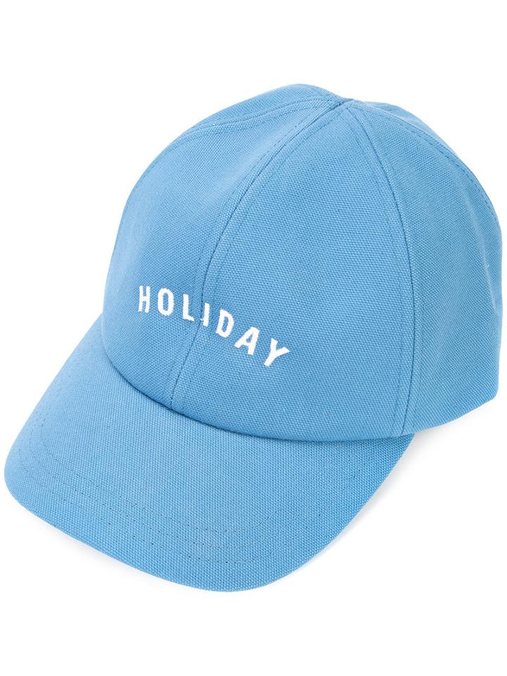 Holiday - Branded Cap - Women - Cotton - One Size, Blue, Cotton