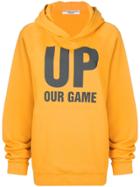 Katharine Hamnett Printed Oversized Hoodie - Yellow