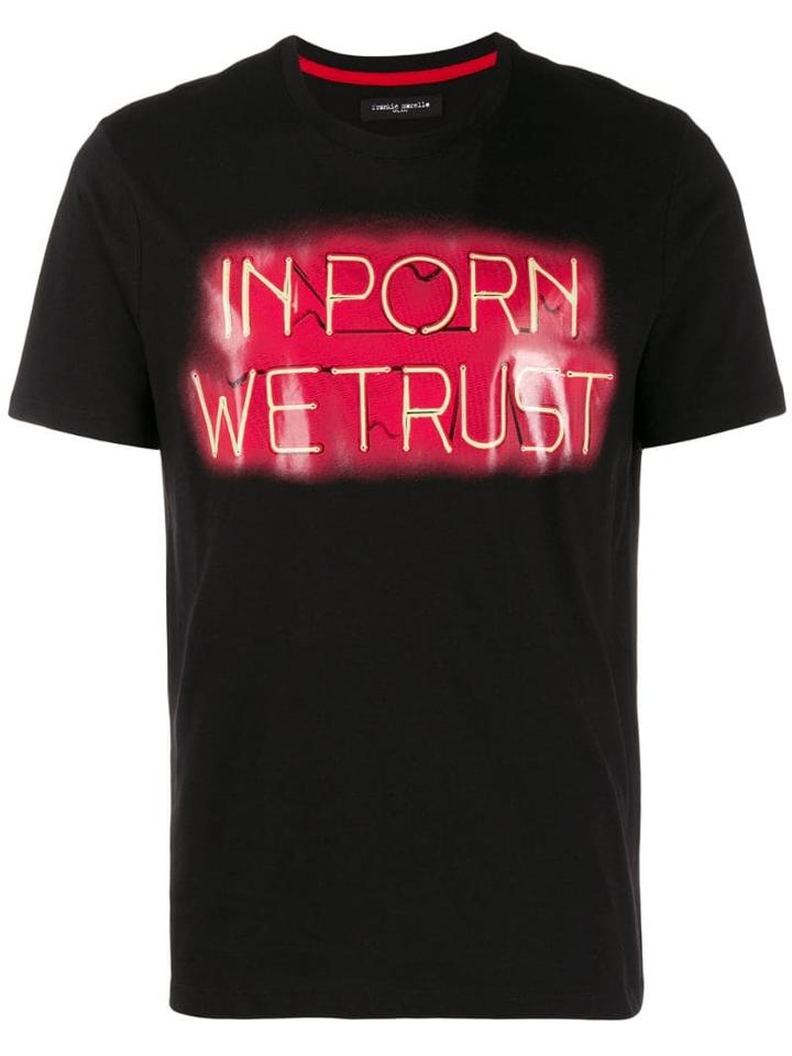 Frankie Morello Printed T-shirt - Black