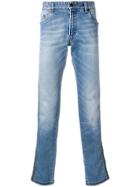 Fendi Side Panel Jeans - Blue