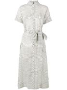 Lisa Marie Fernandez Polka Dot Shirt Dress - White