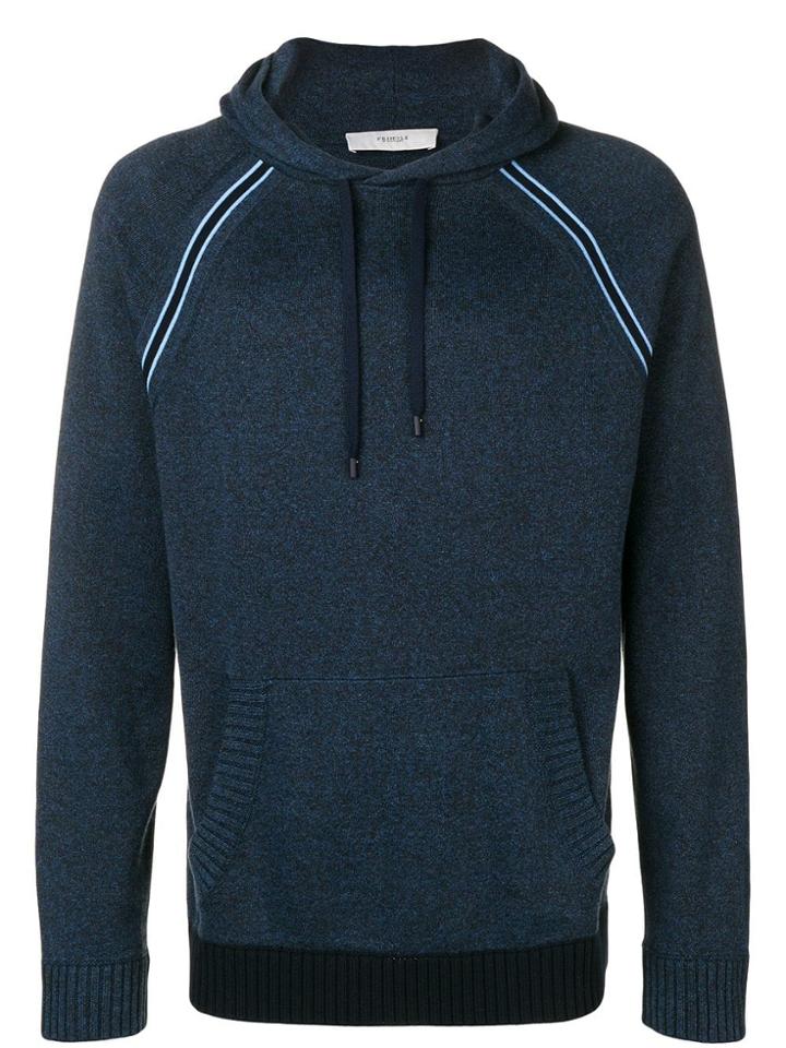 Pringle Of Scotland Contrast Hoodie - Blue