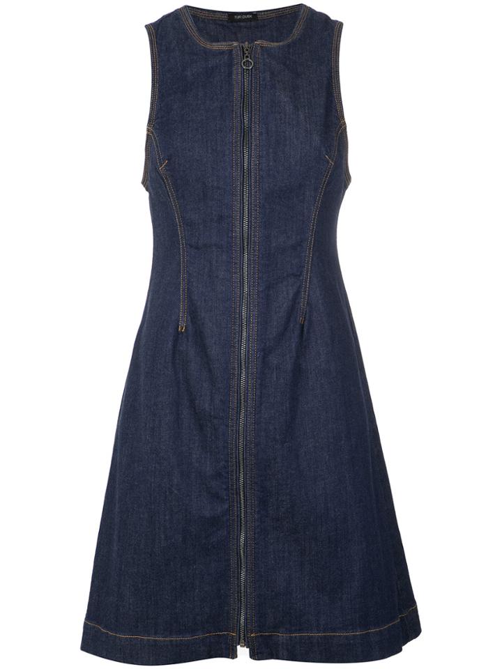 Tufi Duek Zipped Denim Dress - Blue