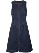 Tufi Duek Zipped Denim Dress - Blue