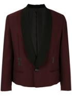 Undercover Bordeaux Cropped Blazer - Red