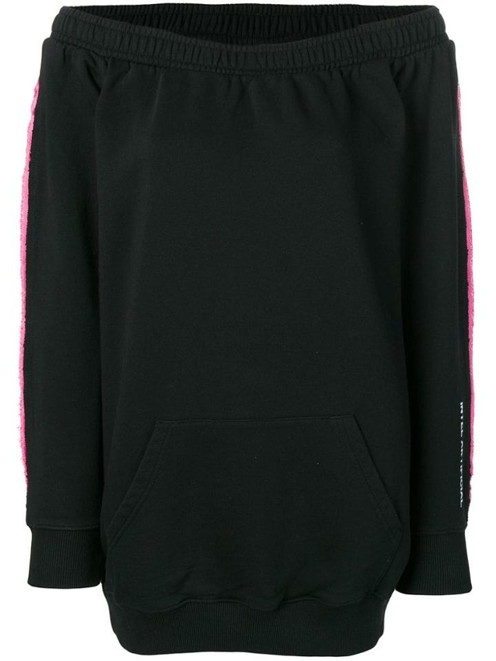 Marcelo Burlon County Of Milan Layered Sweatshirt Dress - Black