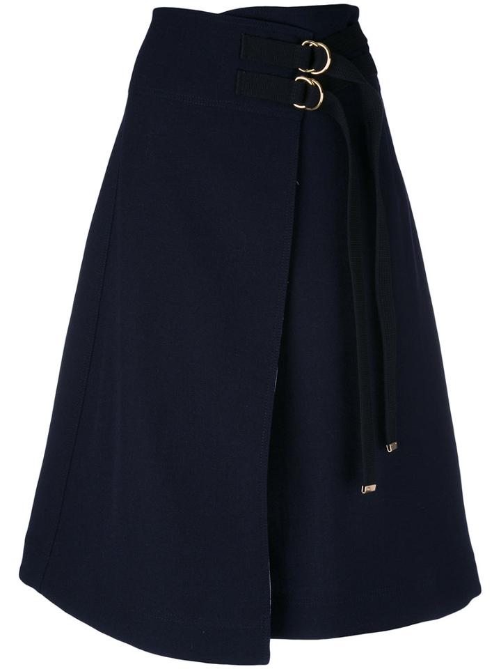 Marni - Virna Skirt - Women - Cotton/virgin Wool - 38, Blue, Cotton/virgin Wool