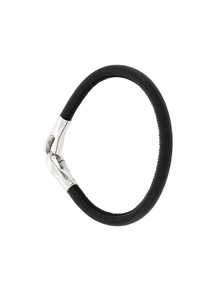 Bottega Veneta Nappa Leather Bracelet - Black