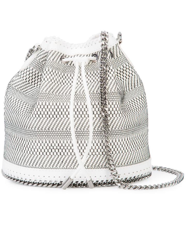 Stella Mccartney Falabella Bucket Bag, Women's, White, Polyurethane