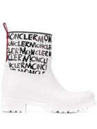 Moncler Ginette Rain Boots - White