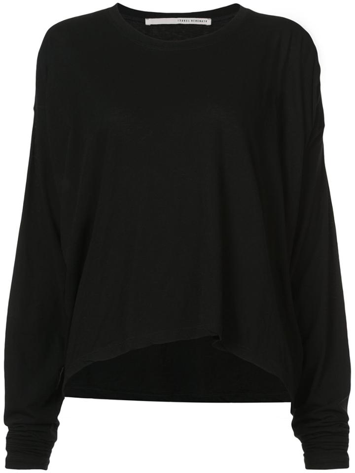 Isabel Benenato Bat Wing Sweater - Black