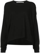 Isabel Benenato Bat Wing Sweater - Black
