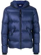 Cp Company Hooded Puffer Jacket - Blue