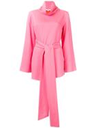 Layeur Tie Waist Blouse - Pink