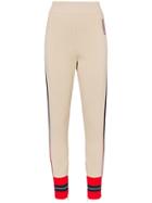 See By Chloé Knitted Striped Cotton Trousers - Neutrals