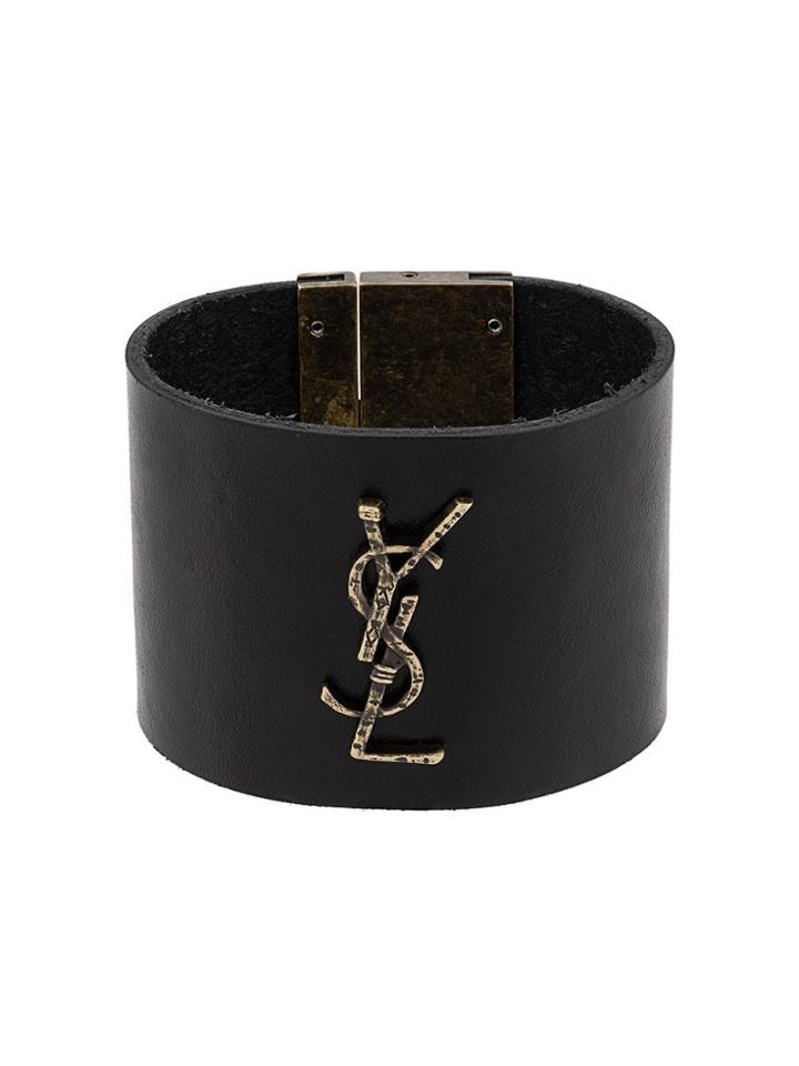 Saint Laurent Logo Cuff - Black