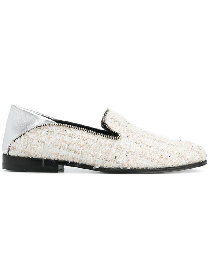 Alexander Mcqueen Bouclé Loafers - Nude & Neutrals