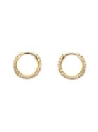 Ileana Makri Bull Diamond Hoop Earrings, Women's, Yellow/orange, Gold/18kt Gold