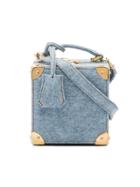 Natasha Zinko Blue Denim Cross Body Box Bag