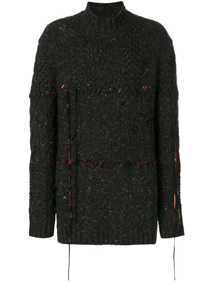 Damir Doma Textured Oversized Sweater - Multicolour