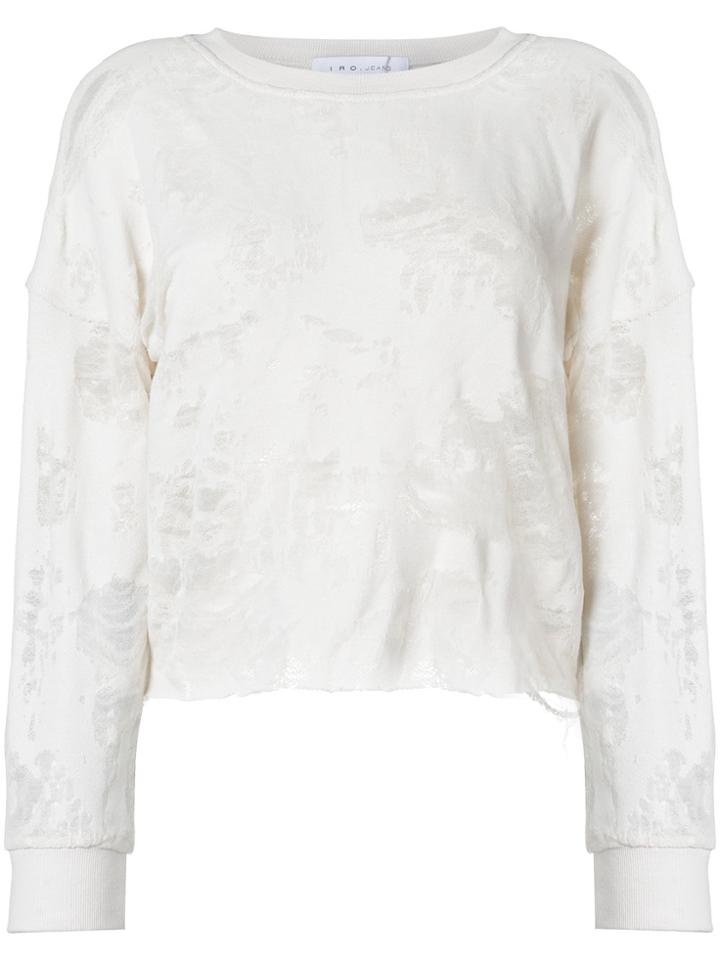 Iro Distressed Effect Sweatshirt - Nude & Neutrals