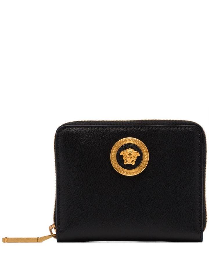 Versace Icon Medusa Zip-around Wallet - Black