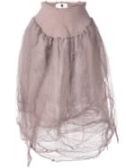 Marc Le Bihan Elasticated Waist Skirt - Purple