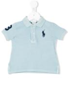 Ralph Lauren Kids - Side Slits Polo Shirt - Kids - Cotton - 24 Mth, Blue