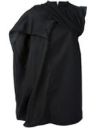 Rick Owens Draped Top, Women's, Size: 38, Black, Cotton/spandex/elastane/silk/cupro