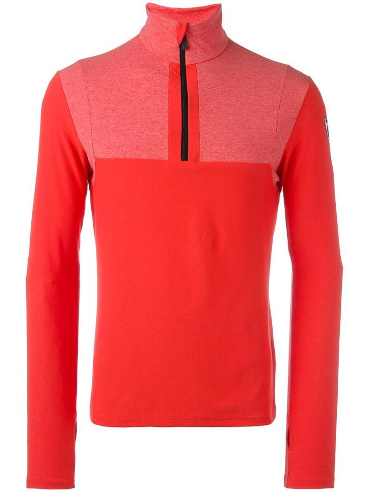 Rossignol 'sideral' Zipped Fleece, Men's, Size: Medium, Red, Polyamide/spandex/elastane