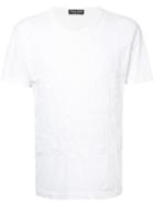 Comme Des Garçons Vintage Embroidered Roses T-shirt - White
