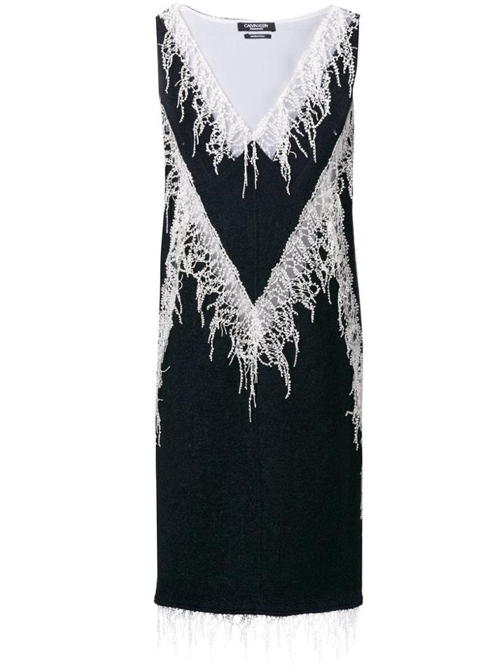 Calvin Klein 205w39nyc Embellished Flared Midi Dress - Blue