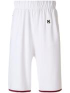 Kappa Logo Stripe Sports Shorts - White