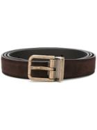 Dolce & Gabbana Classic Belt, Men's, Size: 105, Brown, Leather/suede