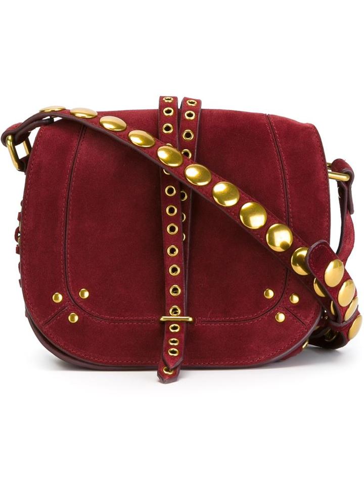 Jérôme Dreyfuss Vic Festival Crossbody Bag, Women's, Red, Leather