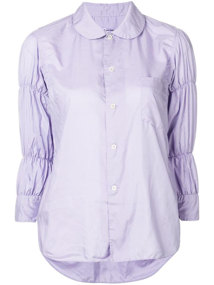 Comme Des Garçons Comme Des Garçons Shirred Sleeve Shirt - Pink &