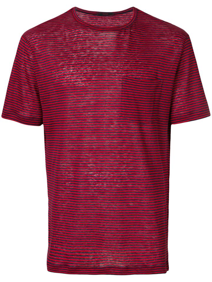 The Gigi Striped T-shirt - Red