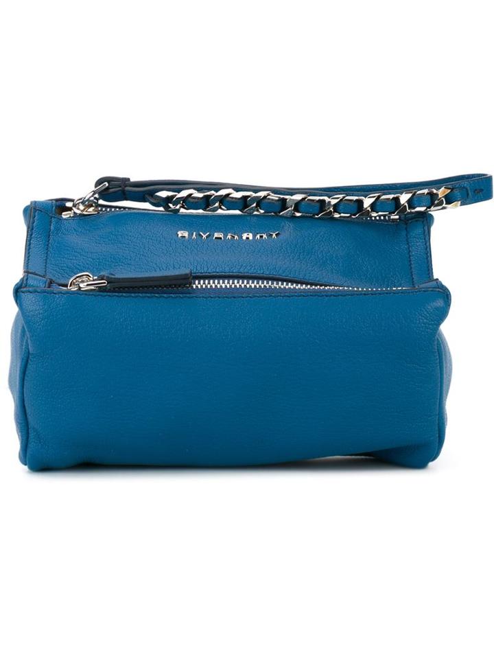 Givenchy 'pandora' Clutch, Women's, Blue, Goat Skin
