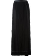 Jean Paul Gaultier Vintage Textured Maxi Skirt, Women's, Size: 42, Black
