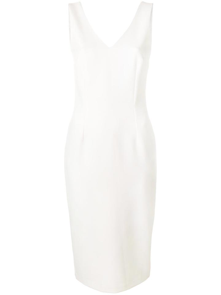 Styland Fitted Silhouette Dress - White