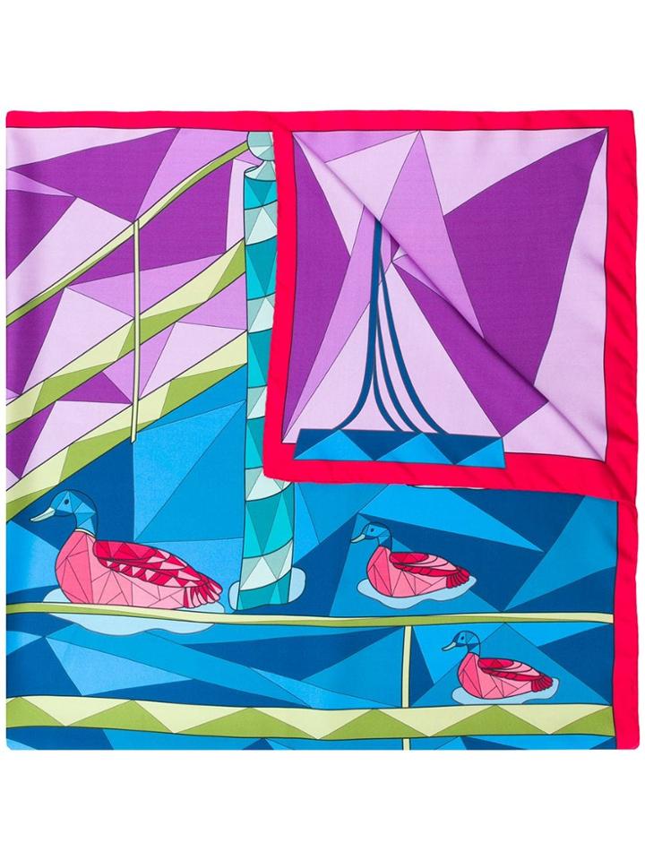 Cha Val Milano Duck Scarf - Red